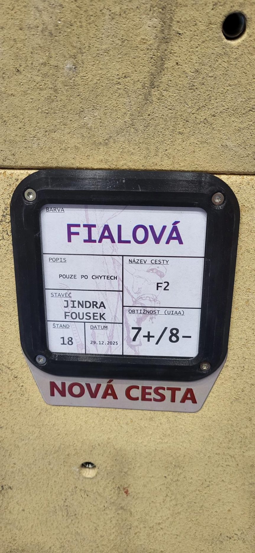 Stavění nových lezeckých cest